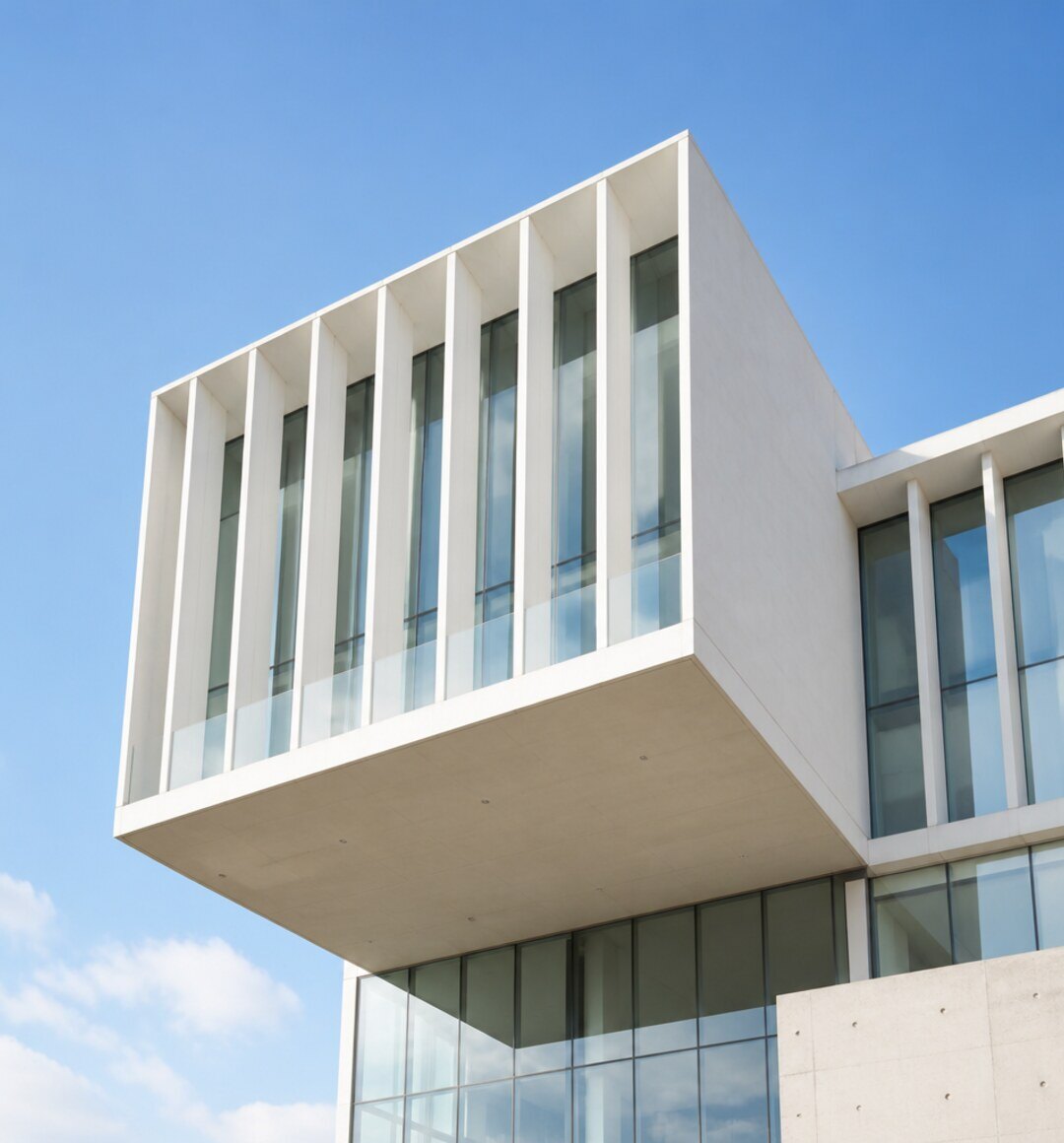 Moderne weiße Architektur